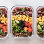 Meal Prepping - Flat Lay Photography of Three Tray of Foods