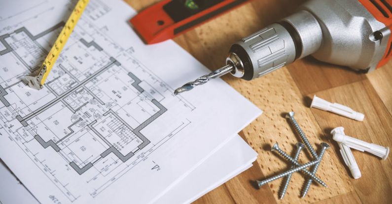 Renovation - Floor Plan on Table